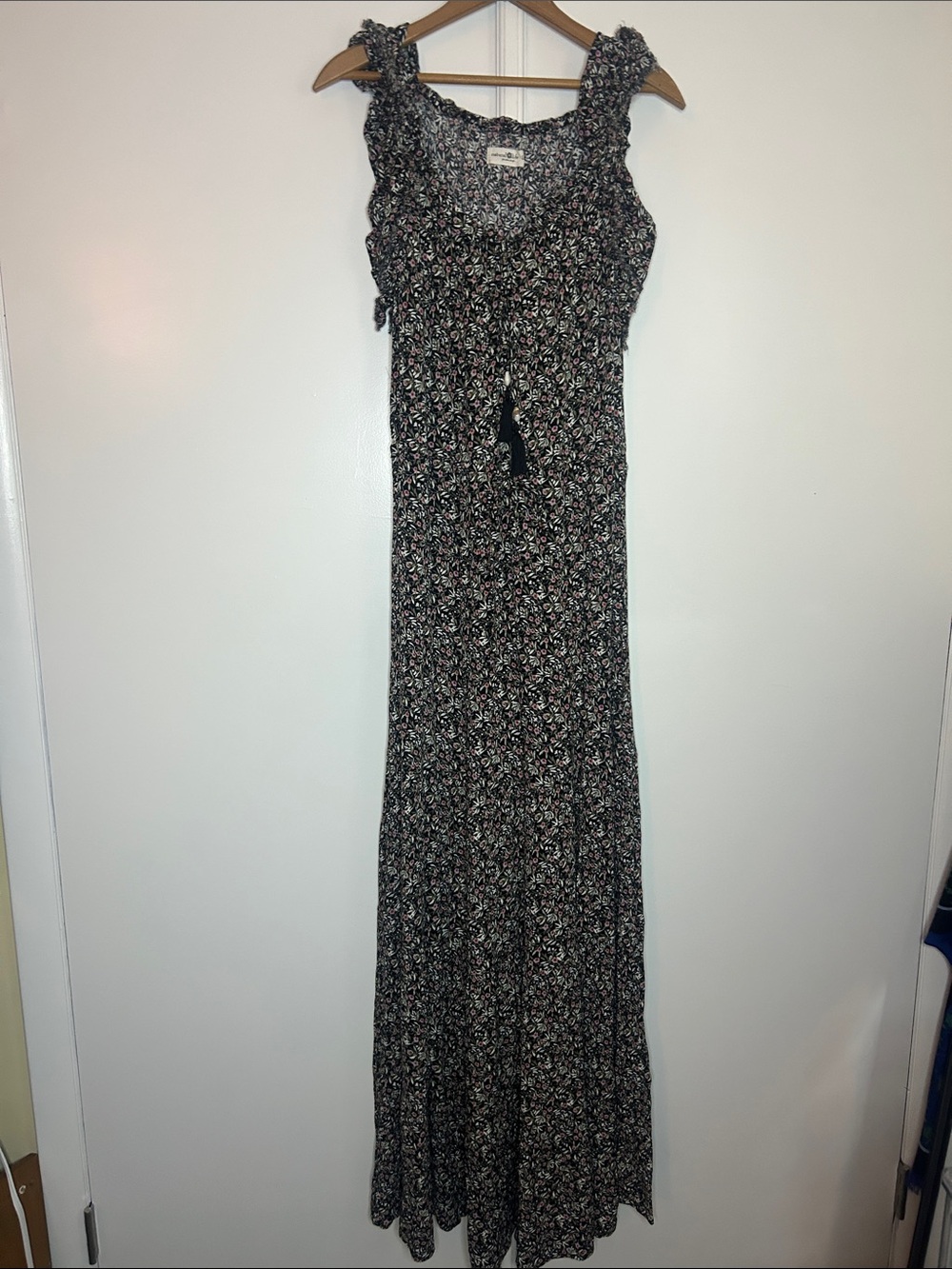 Natural Life Black Floral Boho Maxi Dress - Tall Girl Friendly - Picture 2 of 12